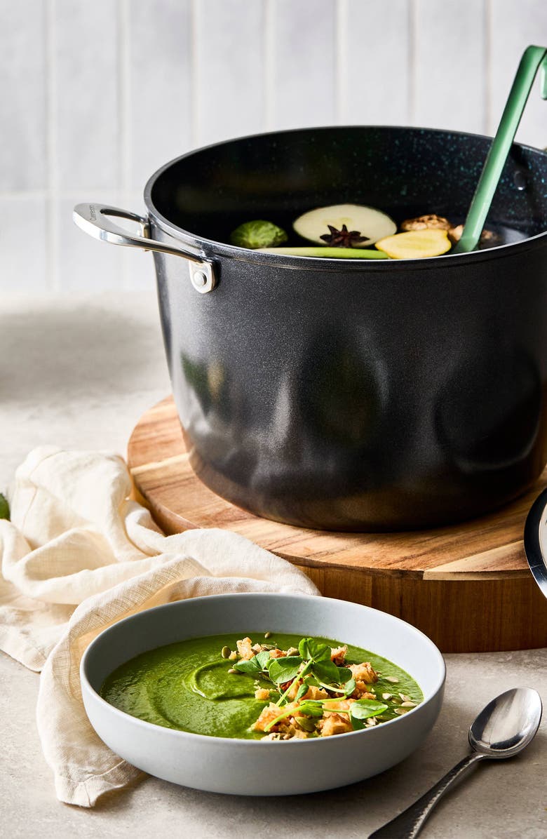 Cuisine::pro<sup>®</sup> GREEN STONE<sup>™</sup> 8.5 Qt. Stockpot with lid, Alternate, color, Black