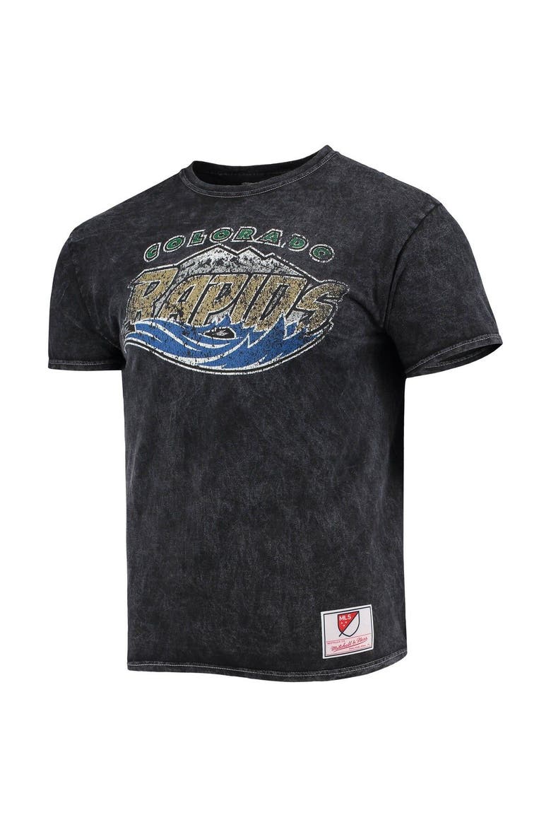 Men's Mitchell & Ness Black Colorado Rapids Since '96 Mineral Wash T-Shirt, Alternate, color, Black