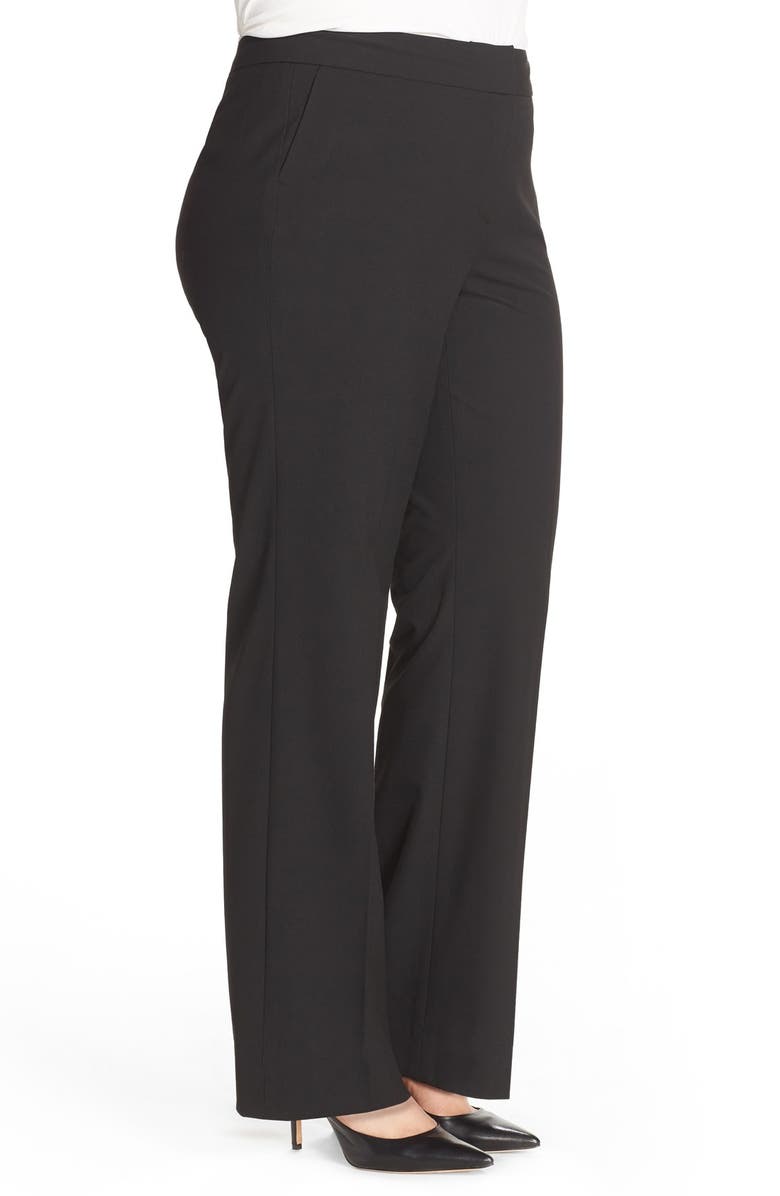 Sejour 'Ela' Stretch Curvy Fit Wide Leg Suit Pants, Alternate, color, 