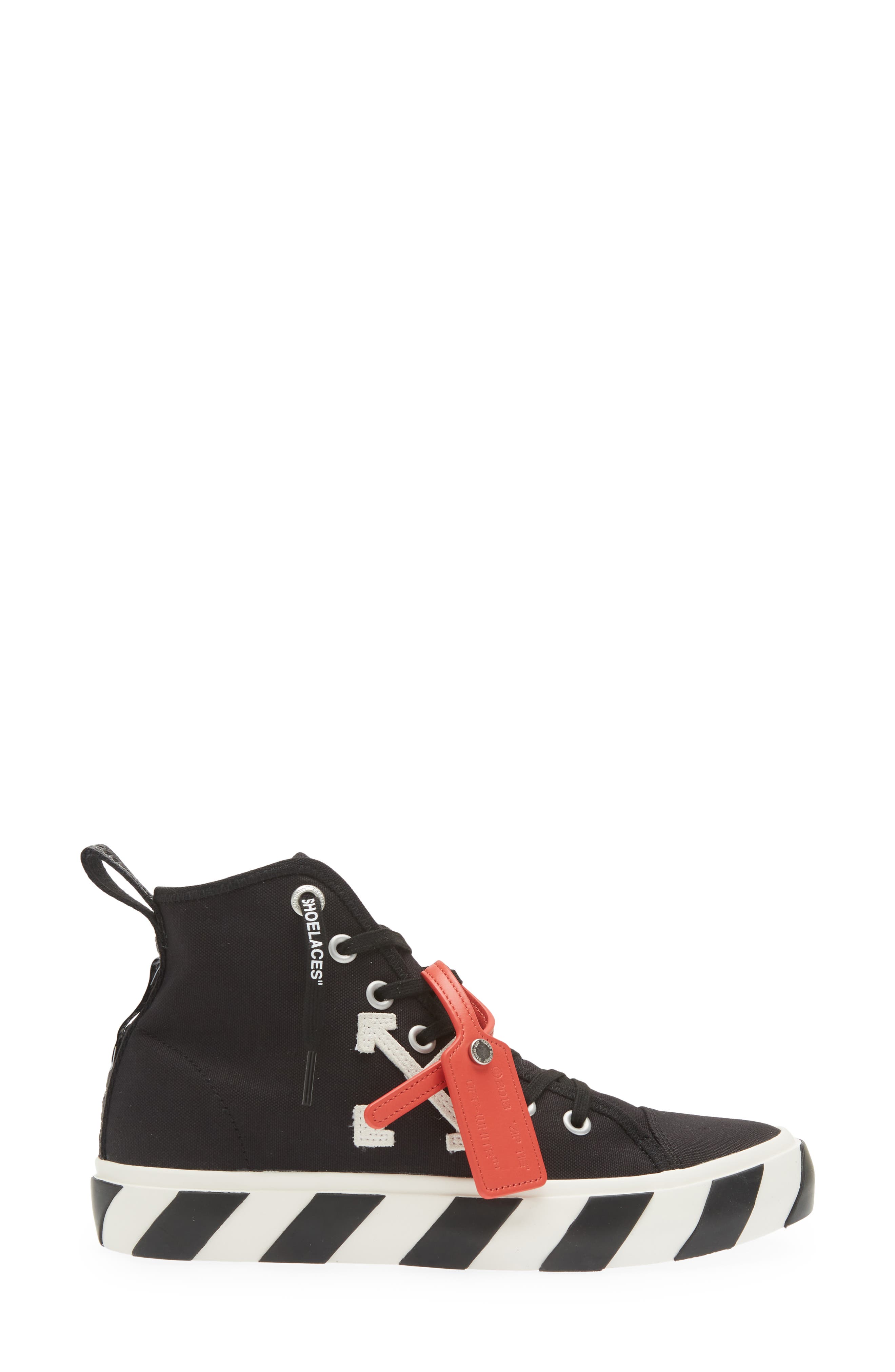 Off-White Mid Top Vulcanized Sneaker, Alternate, color, 