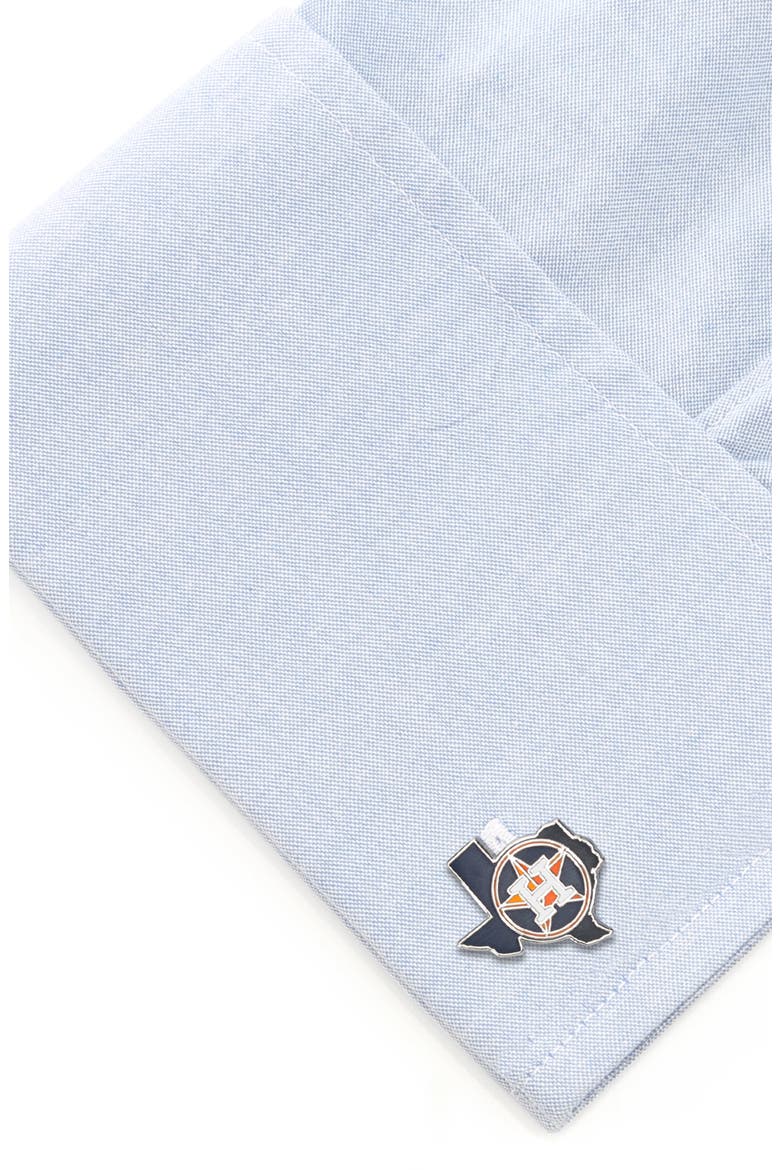 MLB Houston Astros Cuff Links, Alternate, color, HOUSTON ASTROS STATE SHAPED