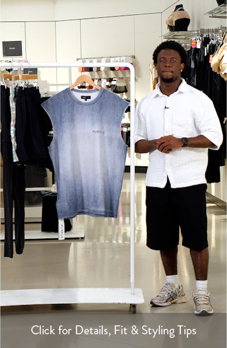 Texture Jersey Sleeveless T-Shirt, sales video thumbnail