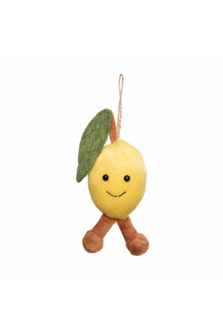 Lemon Man Ornament, Main, color, Yellow
