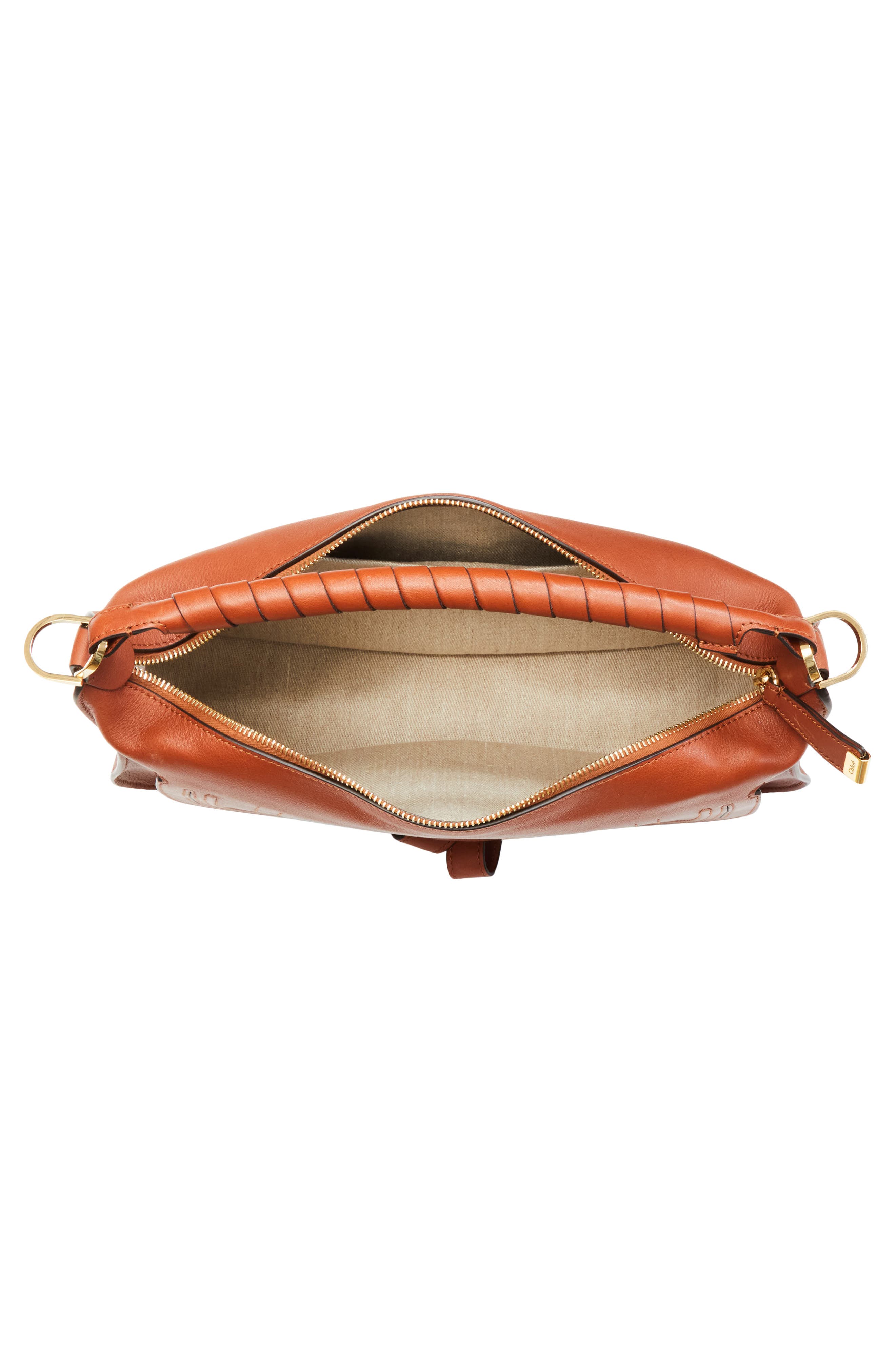 Small Marcie Leather Shoulder Bag, Alternate, color, CLAY BROWN