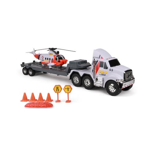 Funrise Mighty Fleet Titans Flatbed Truck With Helicopter in Multicolored  product