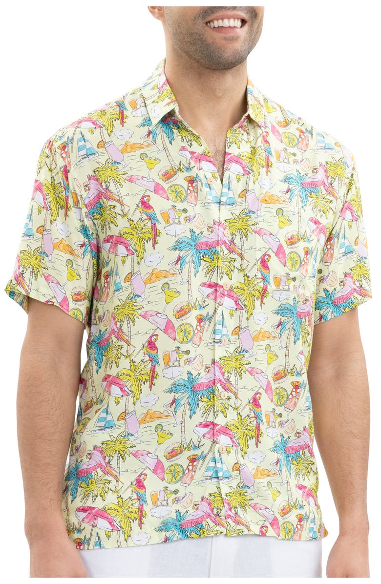 Kenny Flowers Margaritaville by Kenny Flowers - Welcome to Margaritaville - Lime - Short Sleeve Shirt, Alternate, color, Green