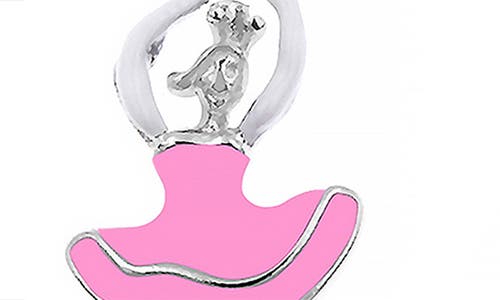 Chanteur Kids' Ballerina Stud Earrings In Pink