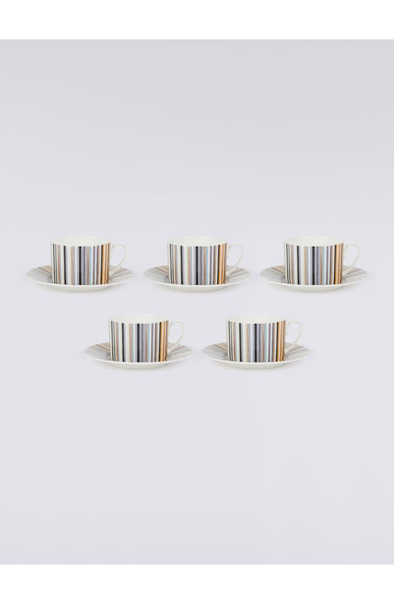 Missoni Home Stripes Jenkins Set Of 6 Tea Cups & Saucers, Alternate, color, White