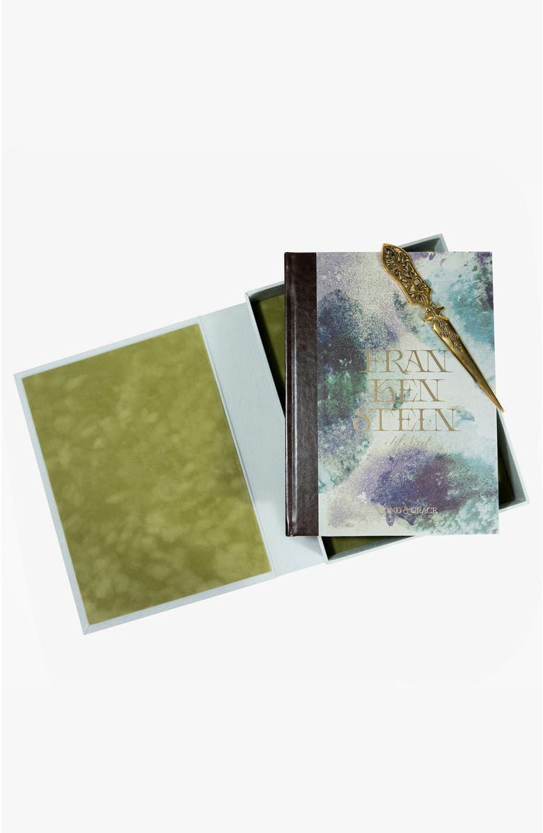 Bond & Grace Frankenstein Art Novel Collector's Edition, Alternate, color, Blue