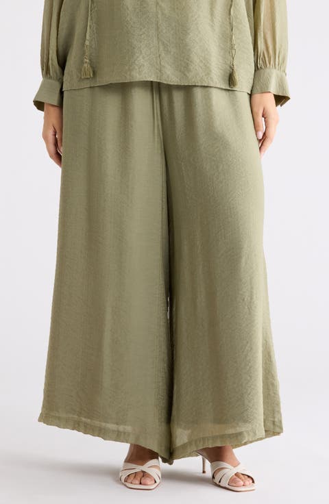 Wide Leg Pants (Plus)