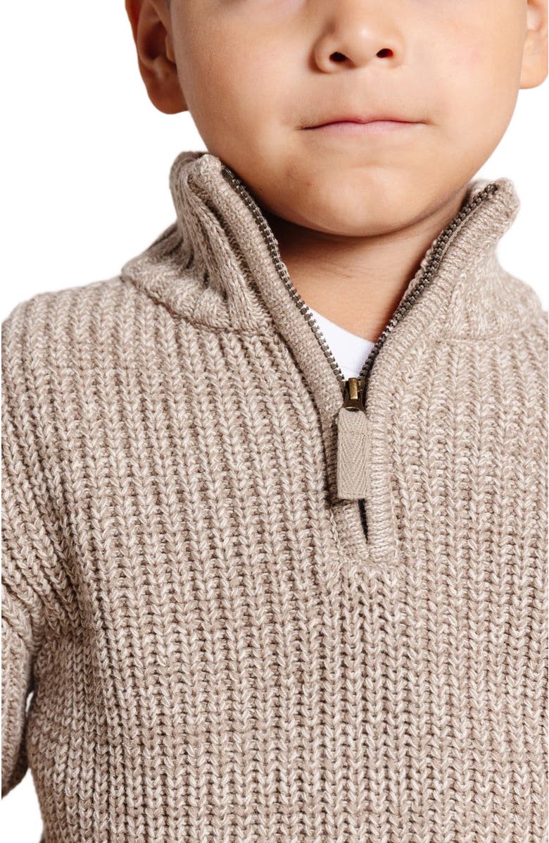 Hope & Henry Boys' Organic Half Zip Sweater, Kids, Alternate, color, 
