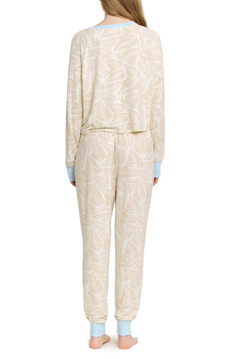 Star Seeker Brushed Jersey Pajamas, Alternate, color, PALM RAYS