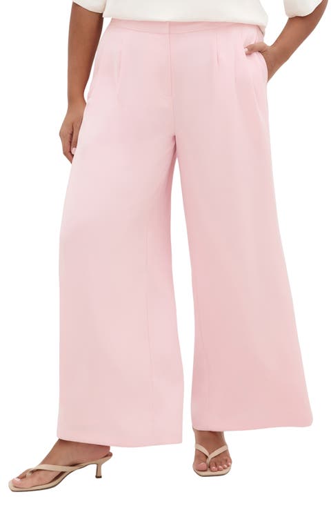 Holly Wide Leg Pants (Plus)
