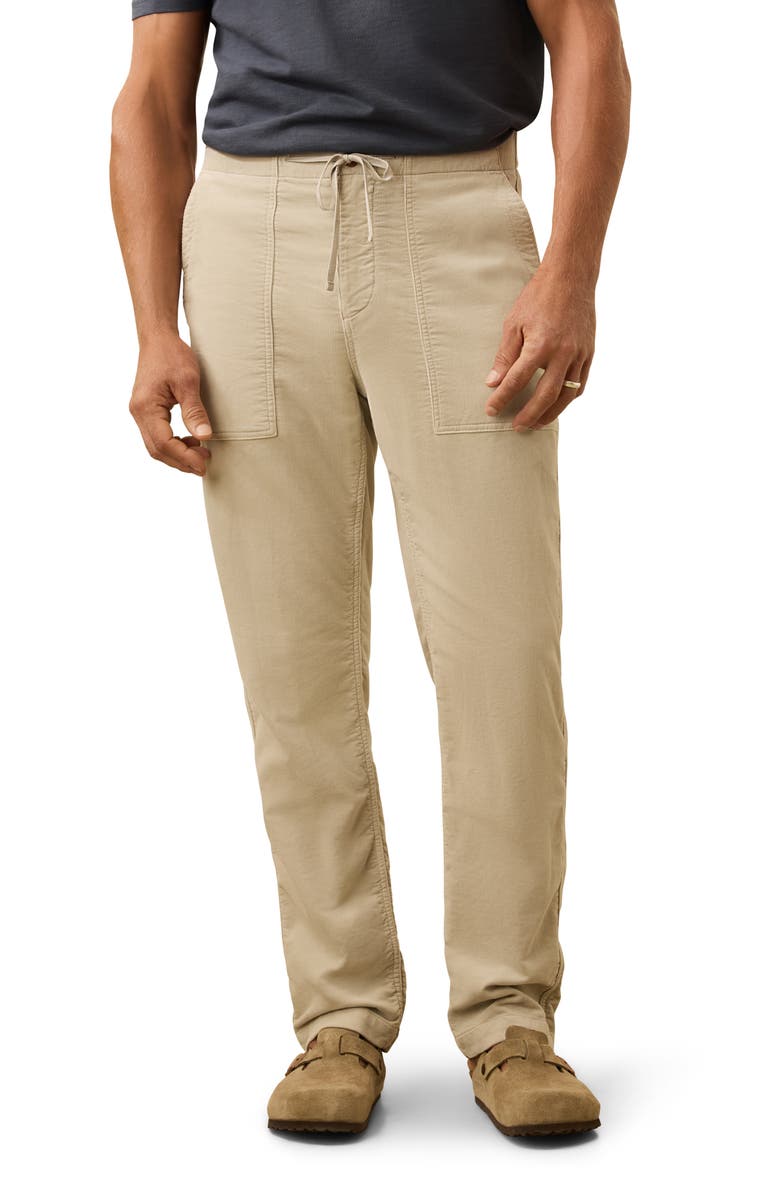 Faherty Corduroy Utility Pants, Main, color, Tundra Stone