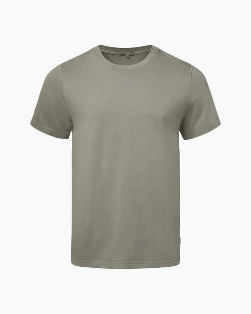 Onia GARMENT DYE JERSEY CREWNECK TEE in Sage 