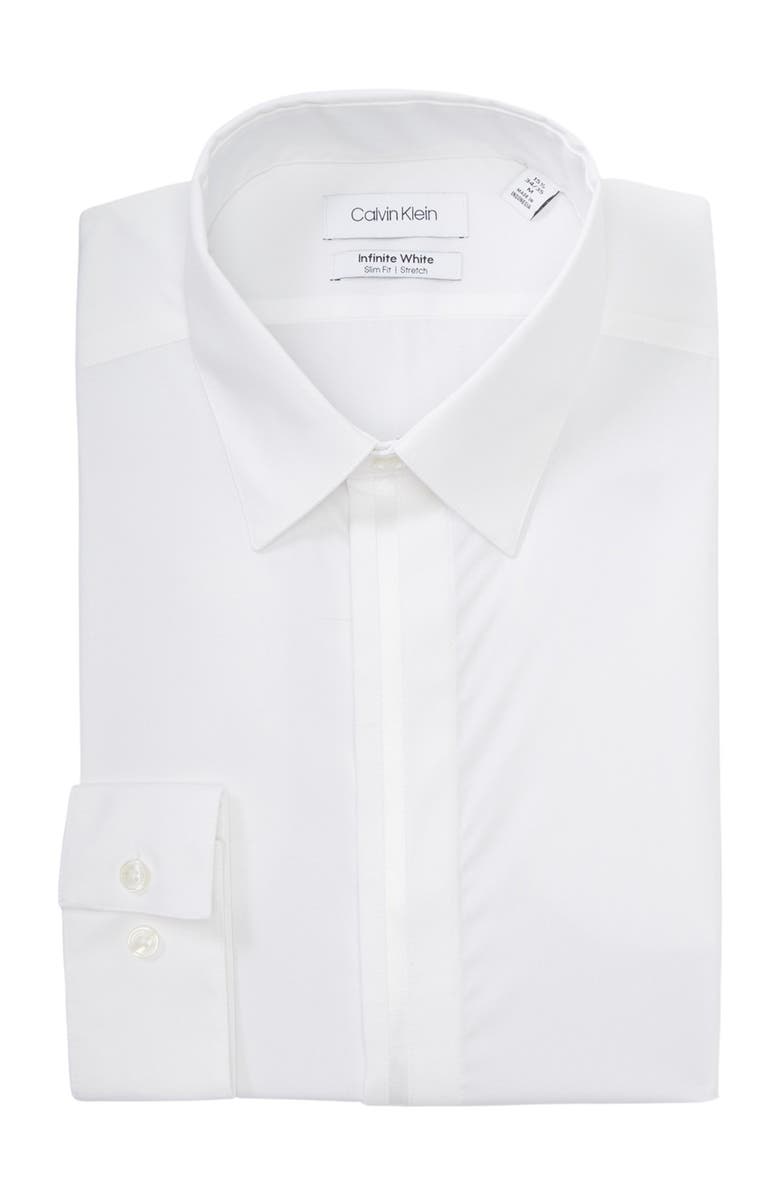 Calvin Klein Slim Fit Dress Shirt, Main, color, 
