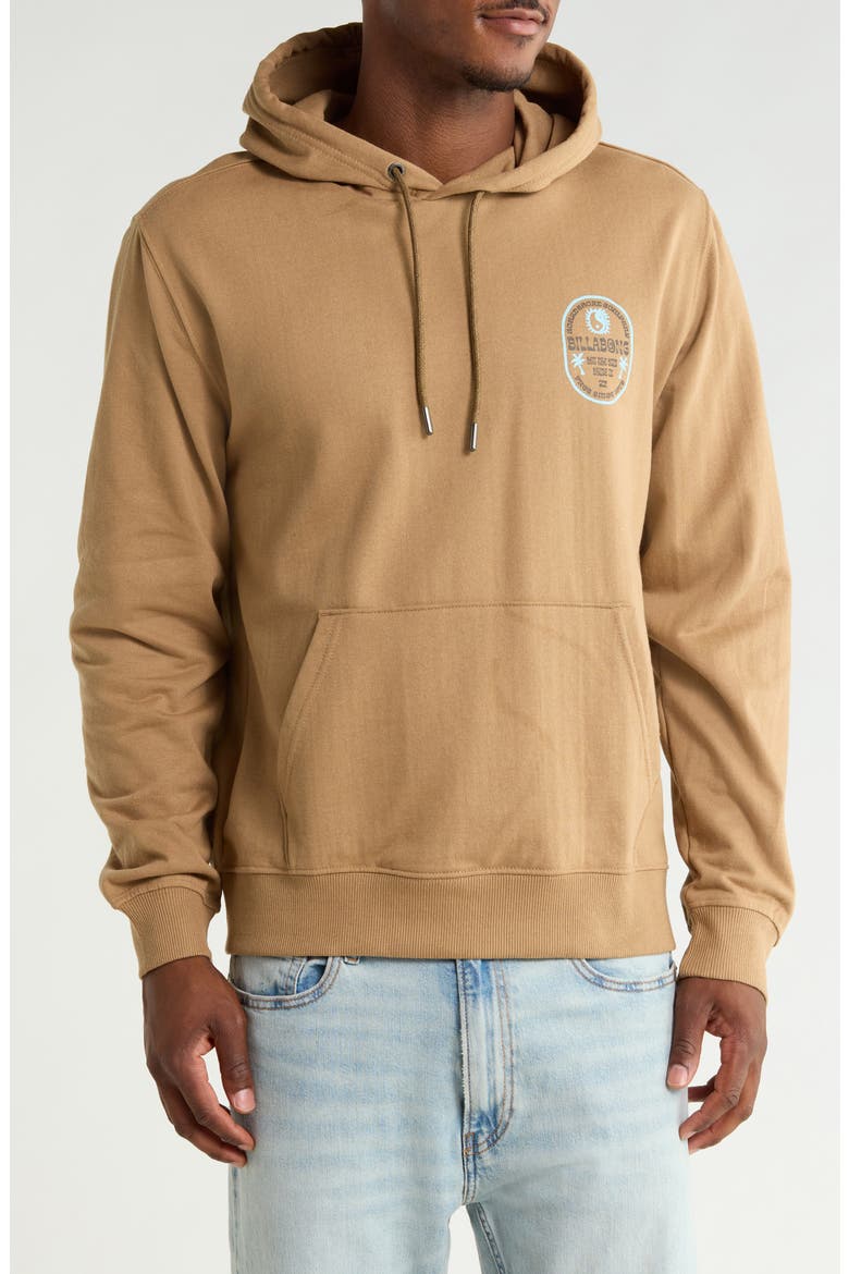 Slick Graphic Hoodie, Main, color, KELP