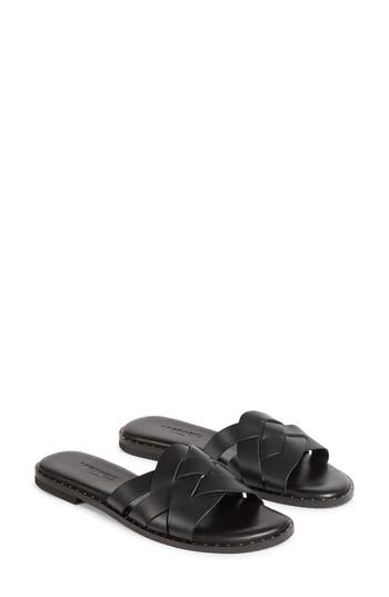 Lk Bennett Womens Bla-black Amara Criss-cross Strap Leather Sandals In Multi