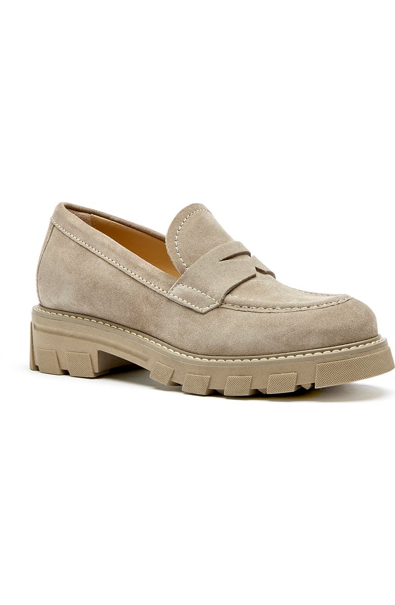 La Canadienne Daniel Waterproof Platform Penny Loafer, Main, color,