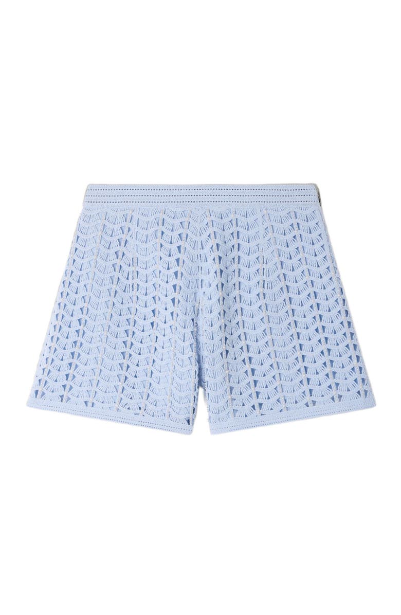 SANDRO High-waisted beaded crochet shorts, Alternate, color,