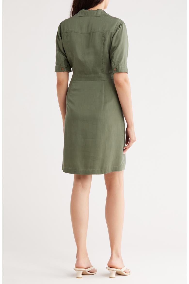 Short Sleeve Shirtdress, Alternate, color, PRAIRIE SAGE