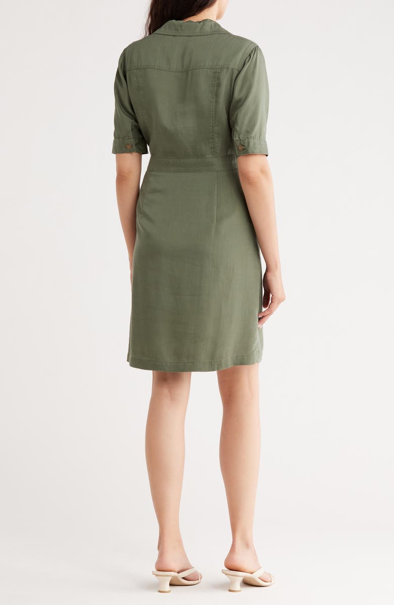 Nanette Lepore Short Sleeve Shirtdress, Alternate, color, Prairie Sage