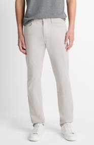 Vince Dylan Slim Fit Peached Stretch Cotton Pants