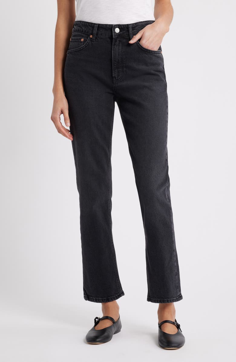 Mavi Jeans New York Straight Leg Jeans, Main, color, Dark Smoke Classic B