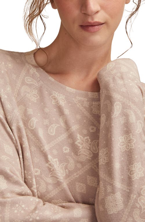 Lucky Brand Cloud Raglan Sleeve Knit Top In Multi