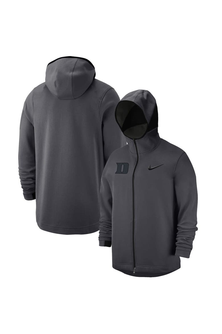 Men's Nike Anthracite Duke Blue Devils Tonal Showtime Full-Zip Hoodie, Main, color, Anthracite