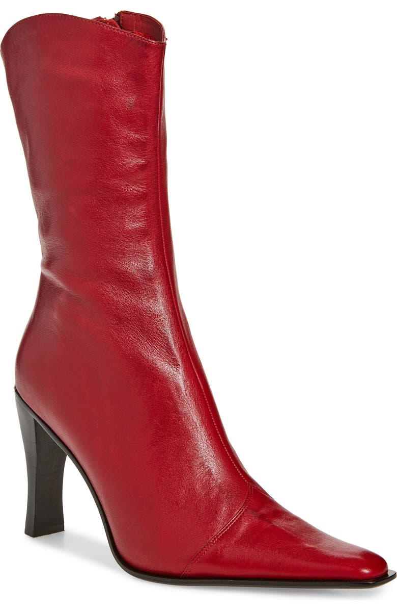 Jeffrey Campbell Be Bold Western Boot, Main, color, Red Distressed