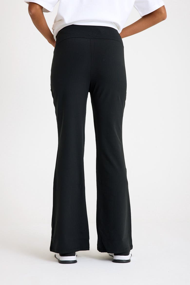 Ultimate Comfort Warm Flare Pants, Alternate, color, BLACK