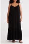 Ruffle Hem Gauze Maxi Slipdress