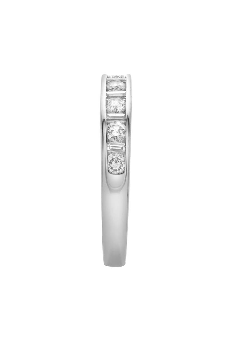 Cosmos 14K Gold Round Diamond Studded Band Ring - 0.52cts, Alternate, color, 14K White Gold