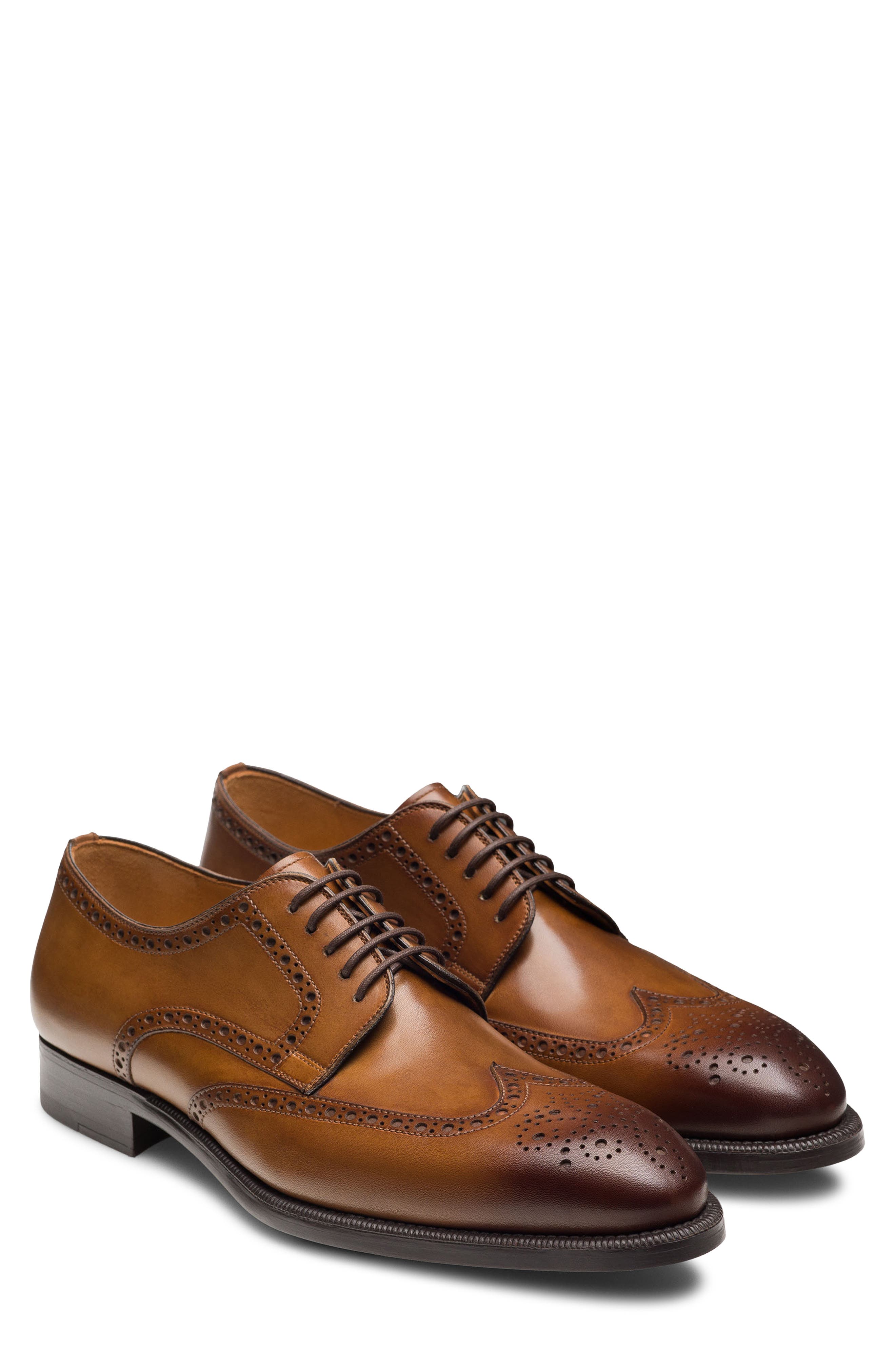 Heyward Wingtip Derby, Main, color, TABACO