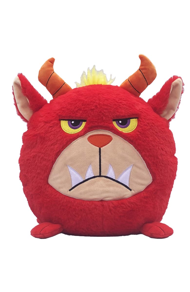 Hangry Petz Rogue Monster 12 Inch Red Animal Plush, Main, color, Multicolored