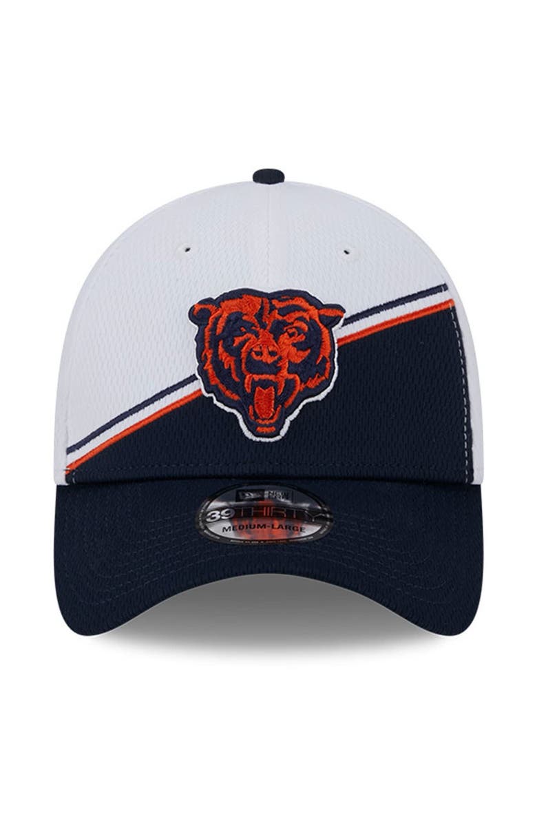 New Era Men's New Era  White/Navy Chicago Bears 2023 Sideline 39THIRTY Flex Hat, Alternate, color, 