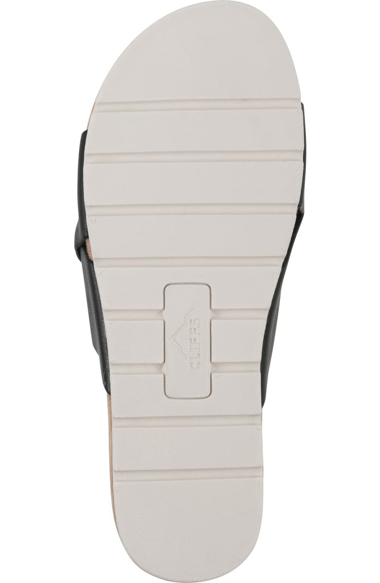 CLIFFS BY WHITE MOUNTAIN Tincie Slide Sandal, Alternate, color, Black Smooth