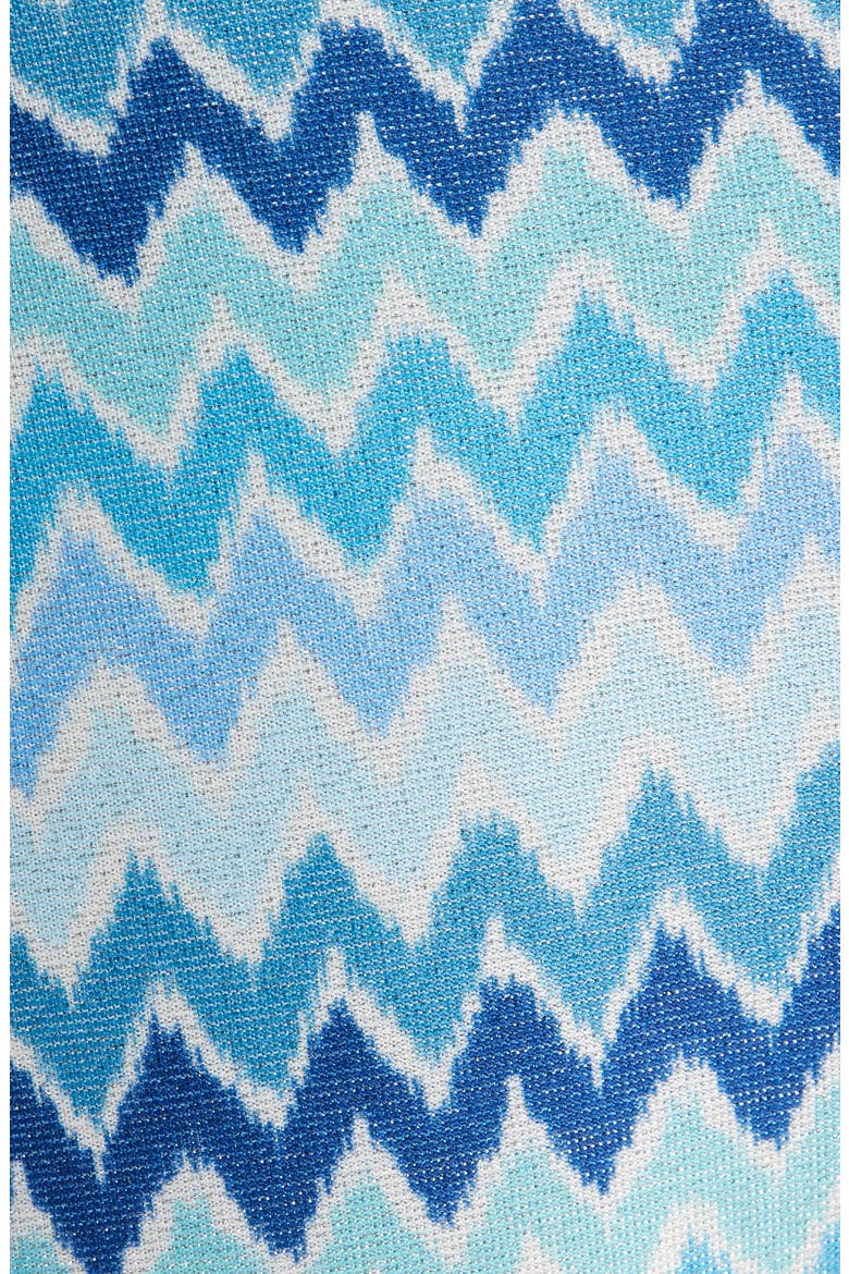 Moriah Metallic Chevron Bikini Bottoms, Alternate, color, BEACH BLUE CHEVRON