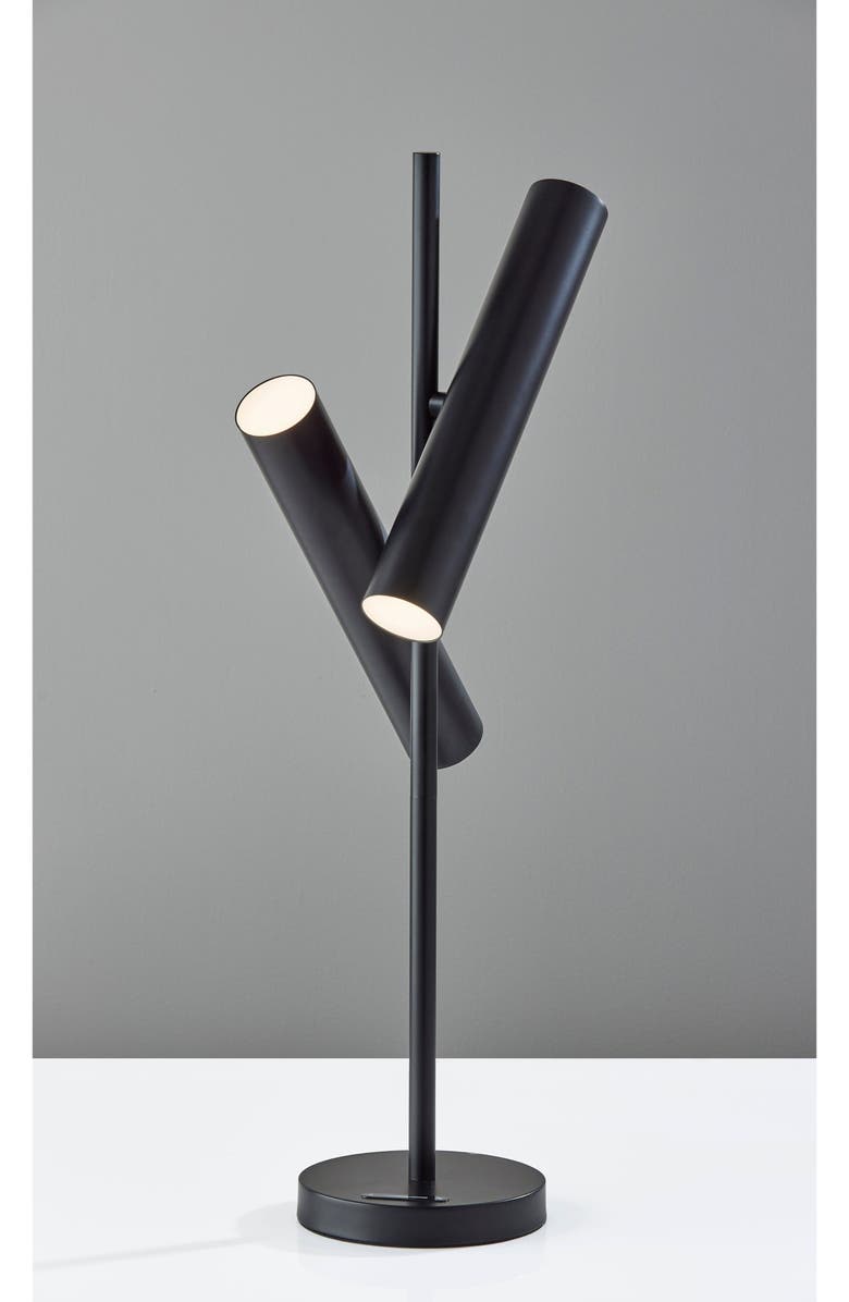 ADESSO LIGHTING Greer LED Table Lamp, Alternate, color, Black