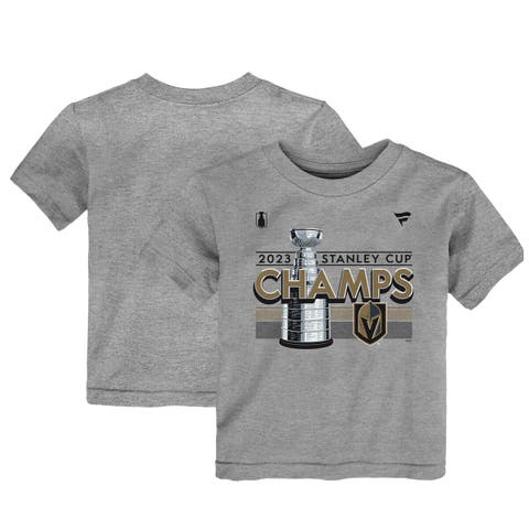 Toddler Fanatics Branded  Heather Gray Vegas Golden Knights 2023 Stanley Cup Champions Locker Room T-Shirt