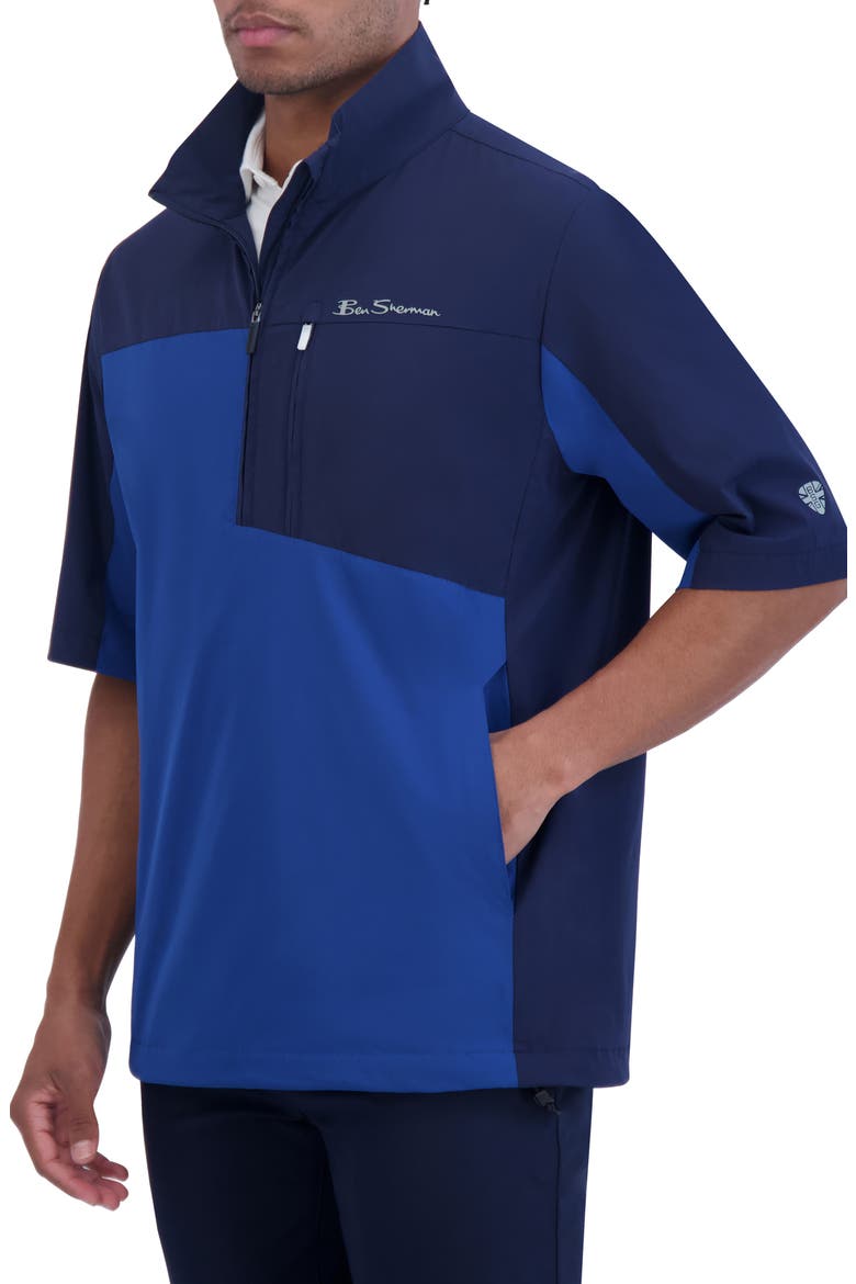 Water Repellent Golf Top, Alternate, color, NAVY