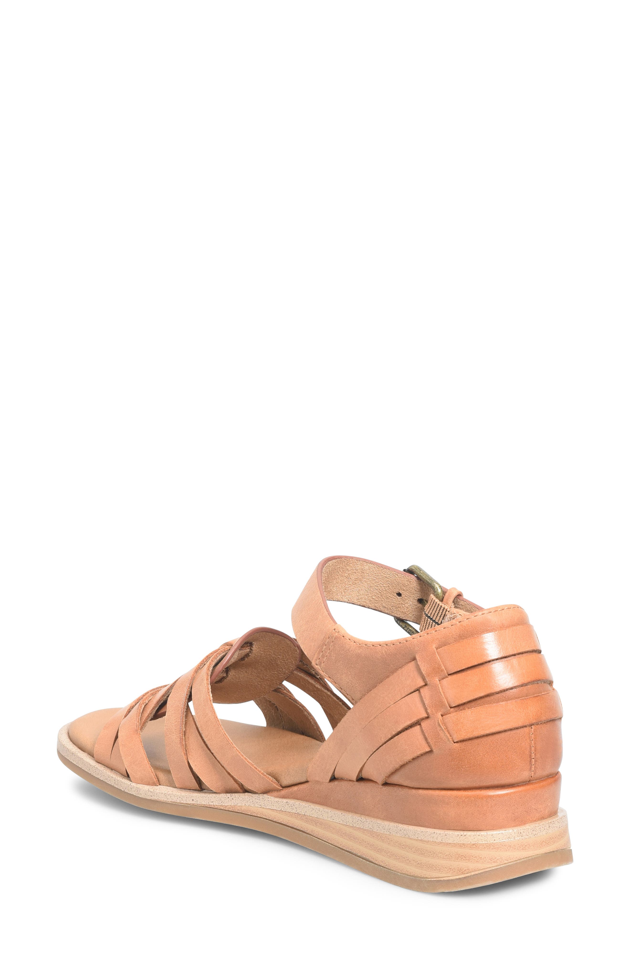 Comfortiva Marina Wedge Sandal, Alternate, color, Luggage