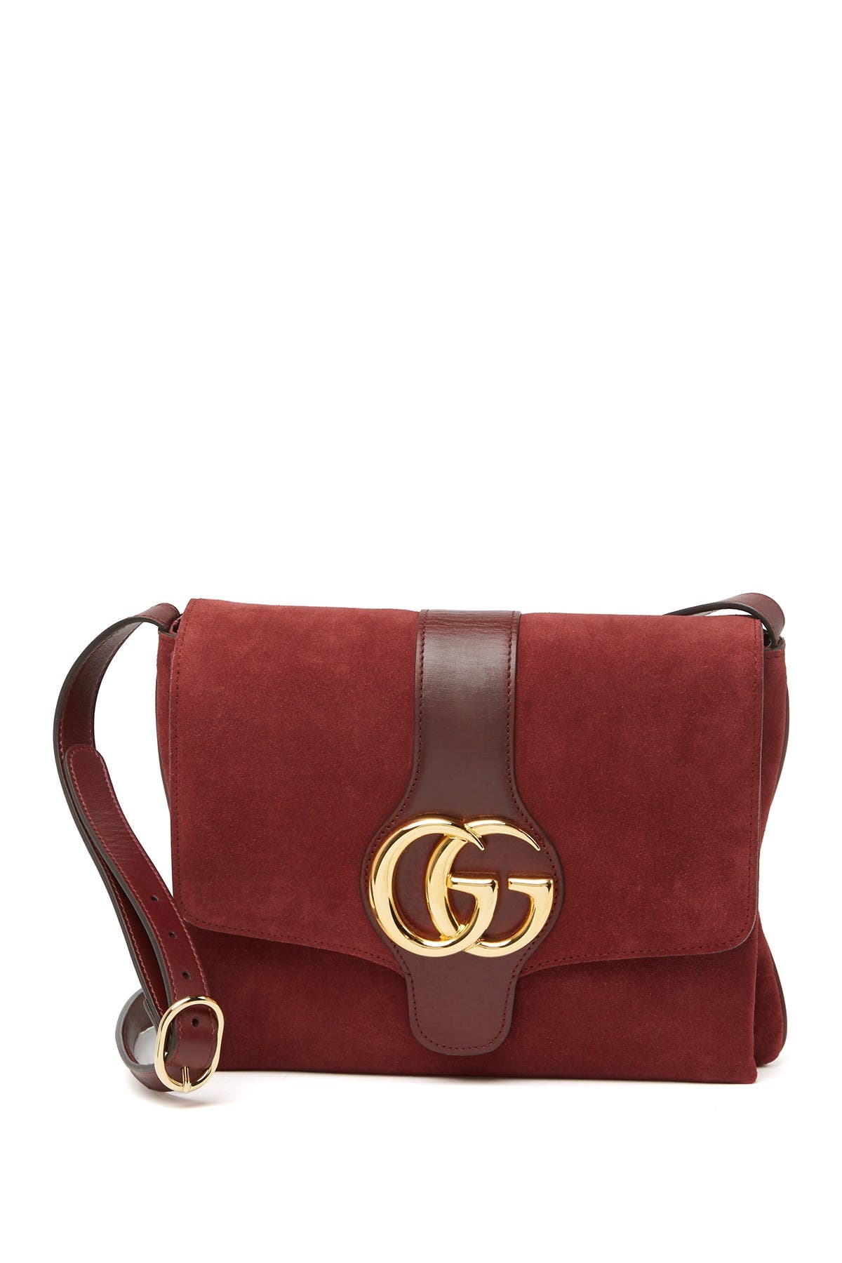 Gucci Arli Suede Crossbody Messenger Bag