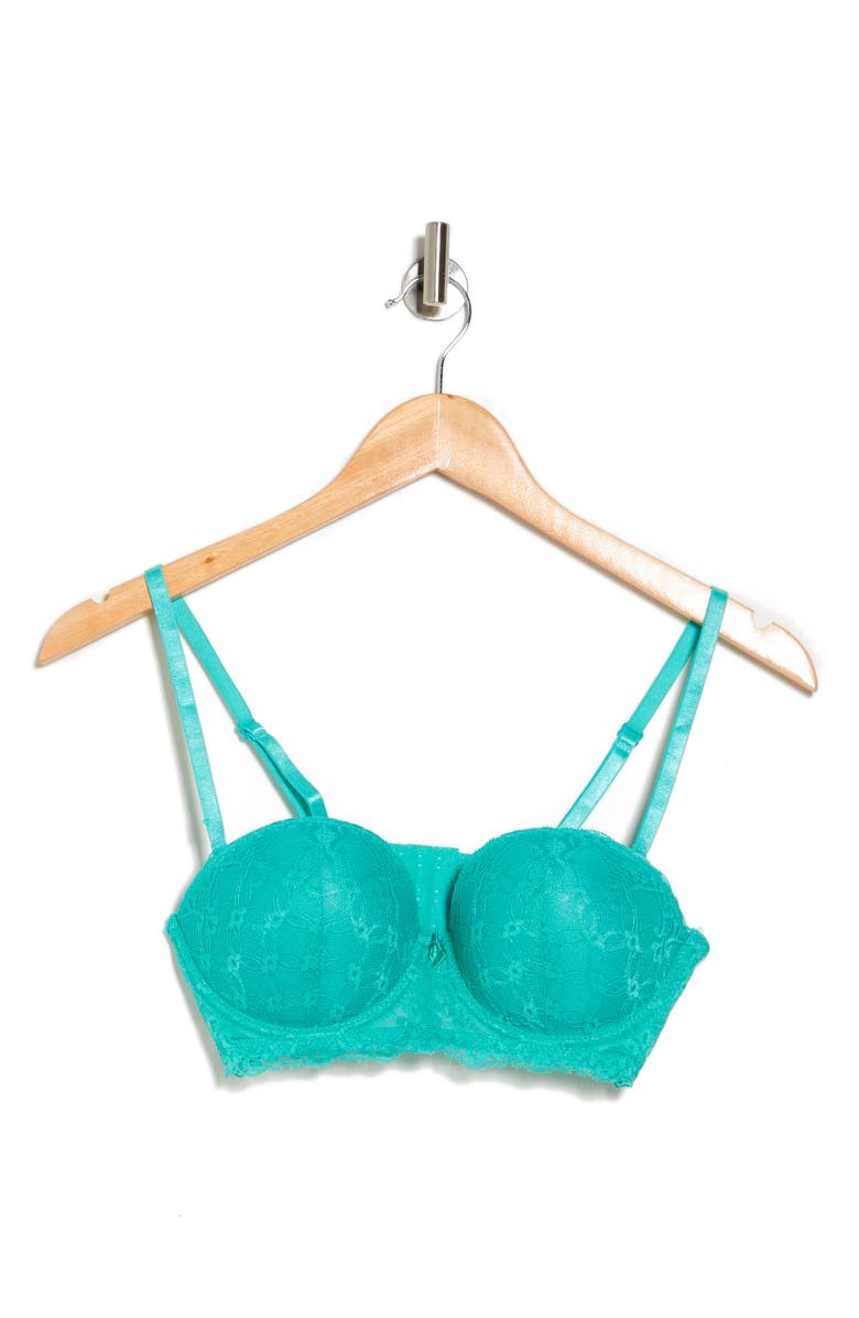 SECRET LACE Lace Deep Plunge Underwire Balconette Bra, Alternate, color, 