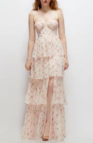 Dessy Collection Bustier Evening Gown