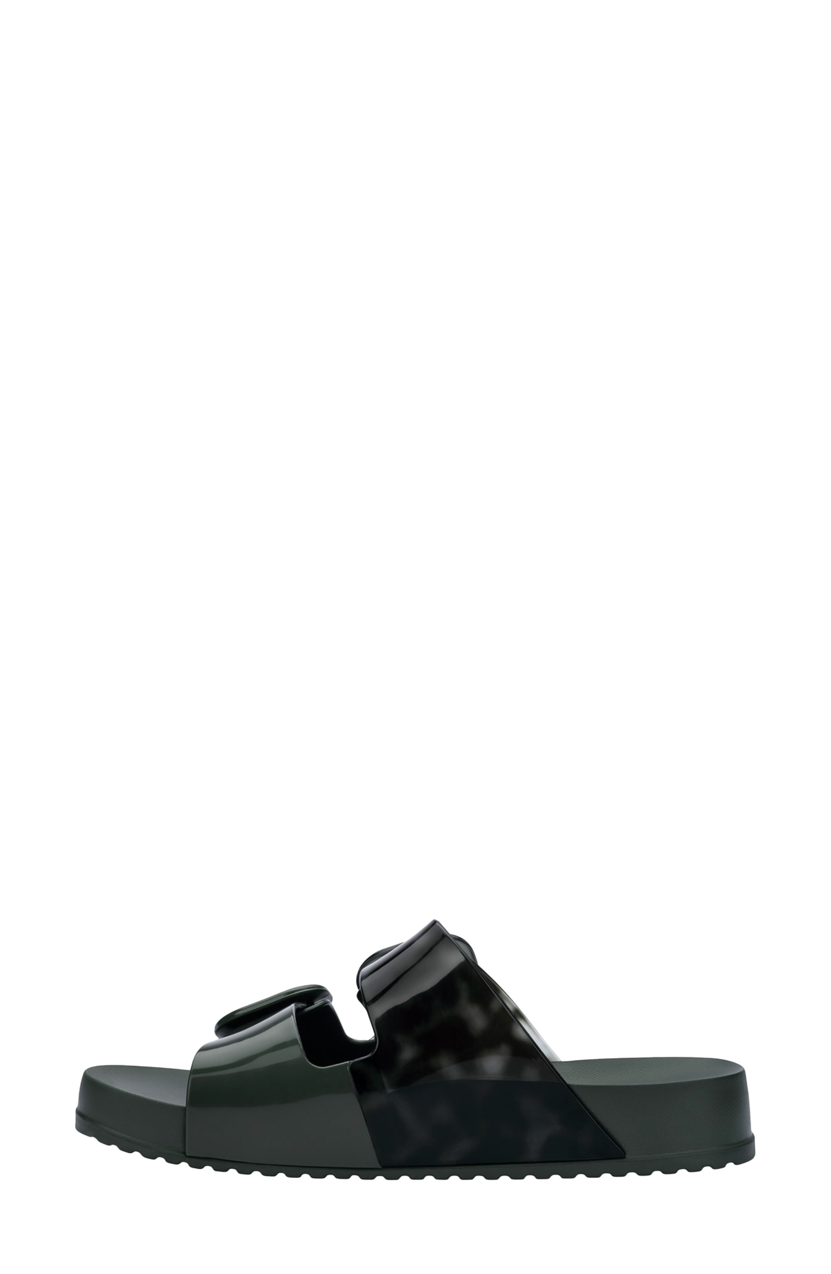 Cozy Buckle Slide Sandal, Alternate, color, GREEN/ TURTLE