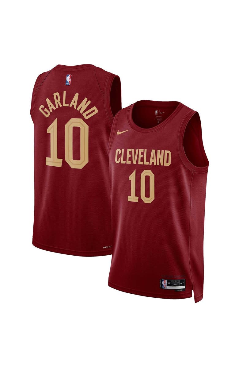 Nike Unisex Nike Darius Garland Wine Cleveland Cavaliers Swingman Jersey - Icon Edition, Main, color,