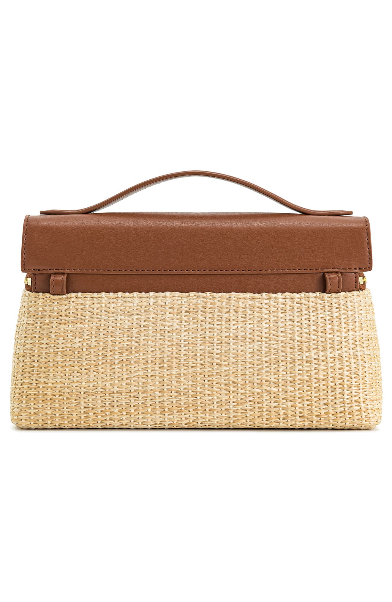 JW PEI Thea Woven Top Carry Handle Crossbody Bag, Alternate, color, Brown Straw
