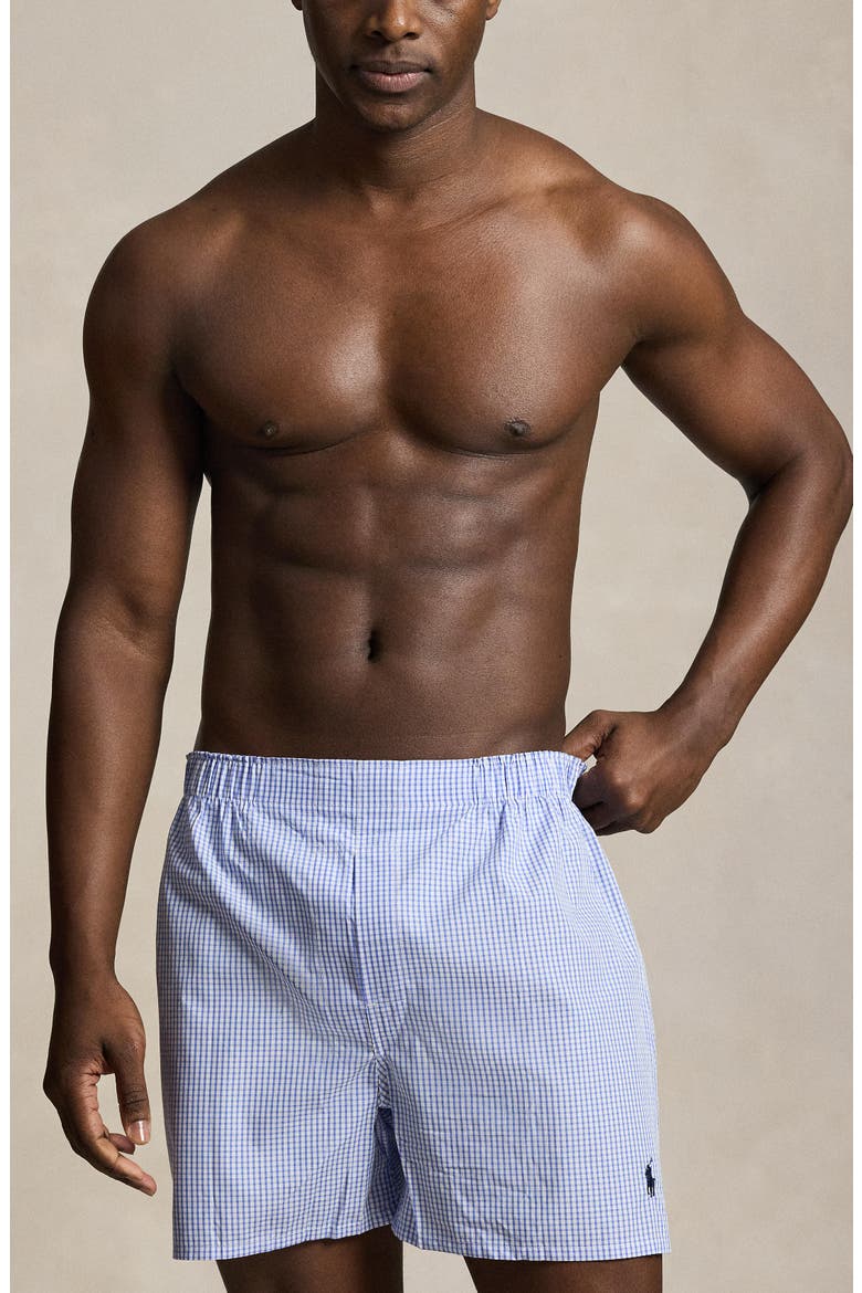 Classic Fit Assorted 3-Pack Cotton Boxers, Alternate, color, CEDAR PLAID